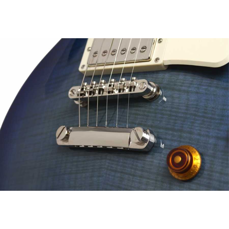 Epiphone Les Paul Plus Top Pro Elektro Gitar Translucent Blue Doremusic