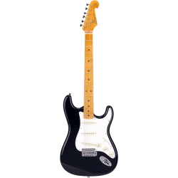 Black store stratocaster guitar